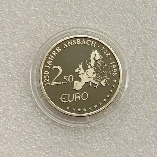 Proof Coin Germany Ansbach St. Gumbertus Commemorative 2.5 Euro 1998