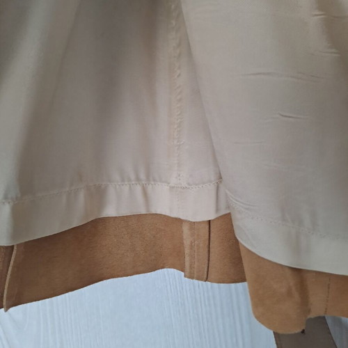 Miu Miu leather skirt beige size M like new