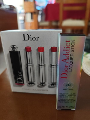 Dior Rouge 744 Party Red lipstick new