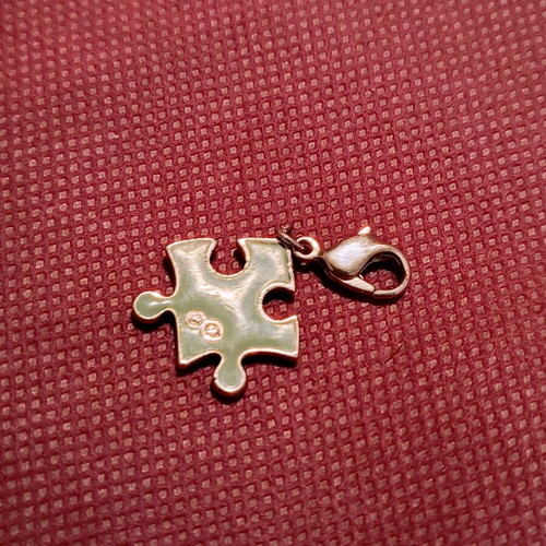 Swarovski puzzle used for necklace or bracelet, silver plated