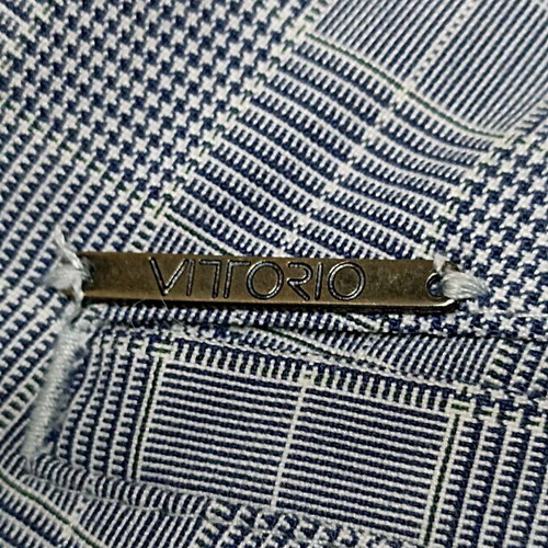 Vittorio women's checkered pants like new, gray, size S-M