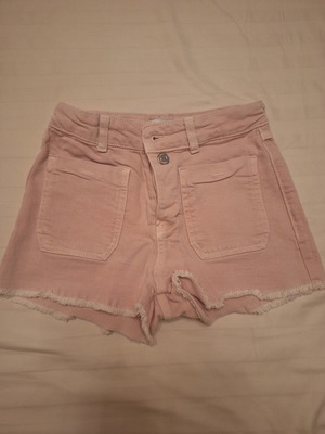 Zara girls' pink denim shorts size 140 cm like new