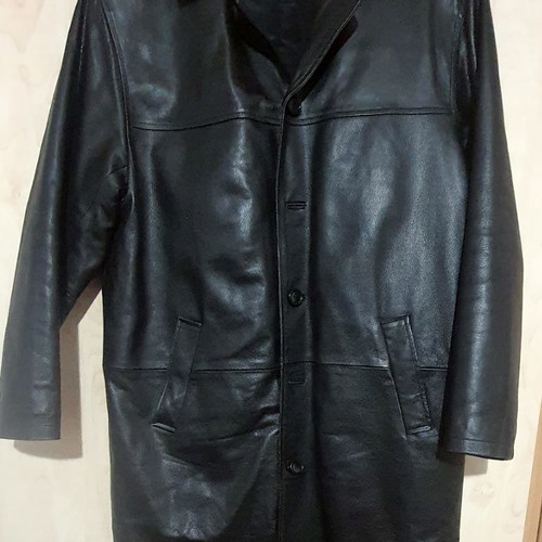 Prime 1 Studio leather coat used, black, size M