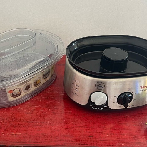 Tefal steamer like new with 3 bowls