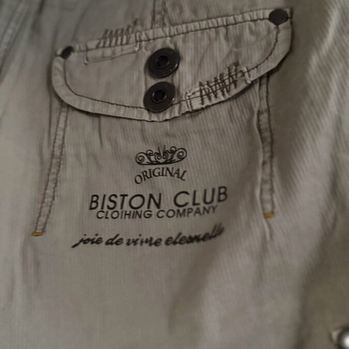 Biston Club women's cargo bermuda shorts, beige