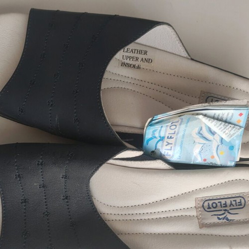 Fly Flot slippers new, black, size 40, leather