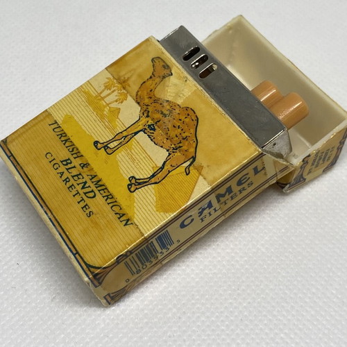 Camel collectible lighter used in cigarette pack shape