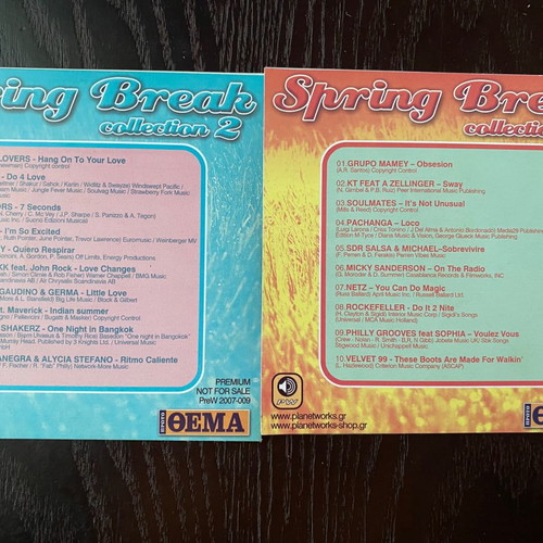 Spring Break CD set of 2 unused with foreign songs