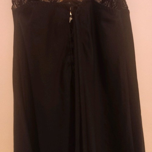 Triumph black short nightdress like new with back lace-up