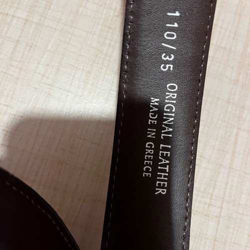 Men's belt brown new, original leather size 110/35