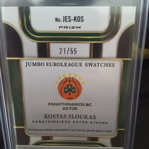 Kostas Sloukas Lot new patches and sp