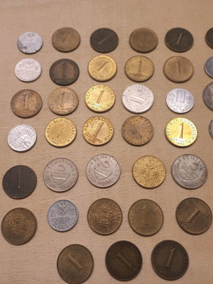 Austrian coins used, lot