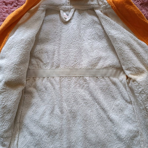 Baby bathrobe used with duck design for 12-18 months, 100% cotton