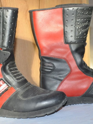 Μοτοσυκλετιστικά μποτάκια Polo Road μεταχειρισμένα, μέγεθος 40, γνήσιο δέρμα