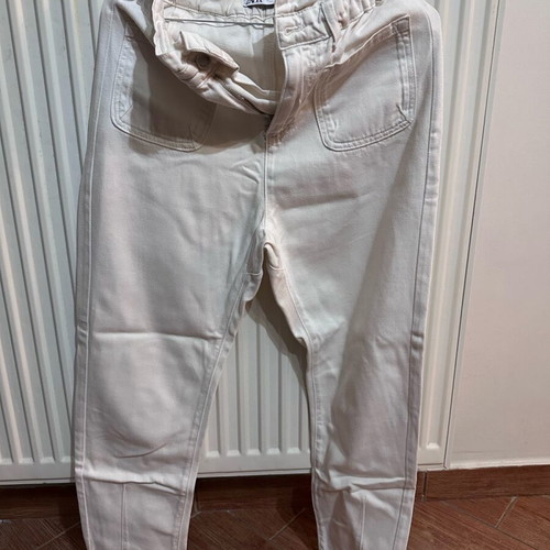Zara women's beige jeans like new with elastic waist