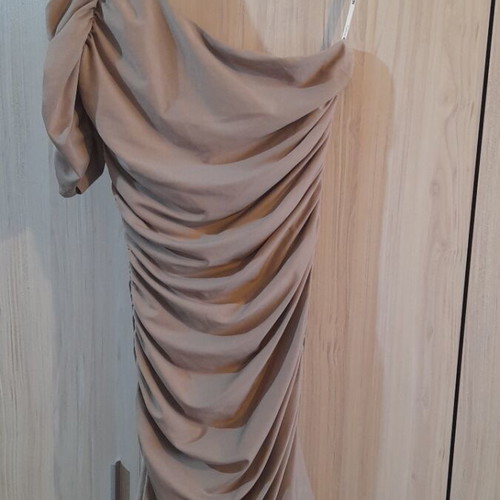 Forever 21 dress like new, elastic beige, size XXS to S