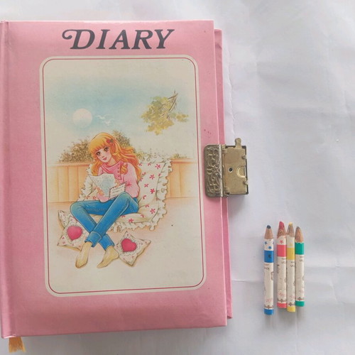 Vintage personal diary used from the 1980s