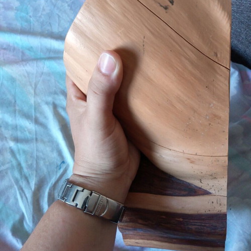 Wooden handmade decorative cedar candle holder large size made to order