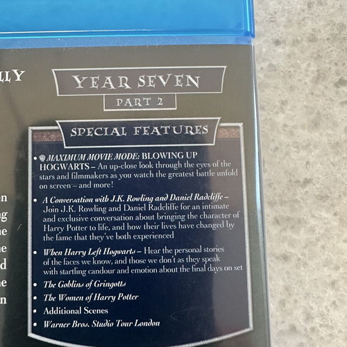 Harry Potter Blu-ray set of 5 discs with English subtitles like new