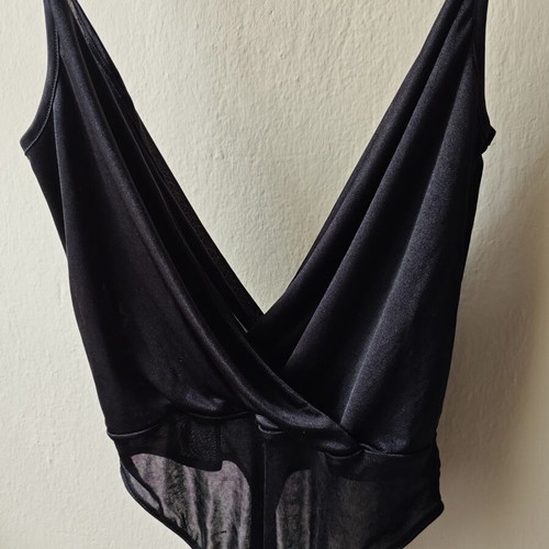 Pull & Bear black crossover bodysuit like new, size M