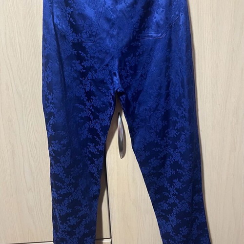Satin suit used, blue, small