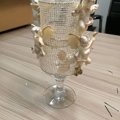 Christmas decorative glass used, height 20cm
