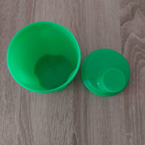 Prozis protein shaker like new, 400ml green with measuring cap