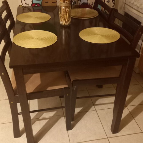 Dining set with 4 chairs