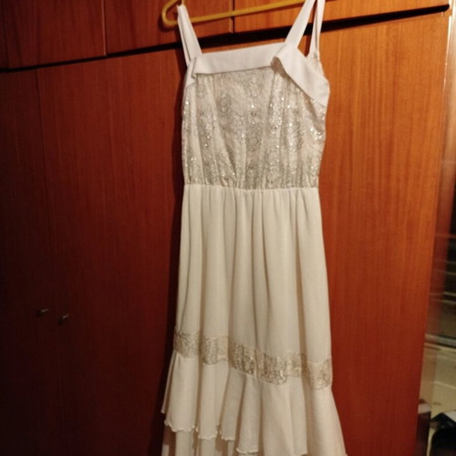 Vintage dress 1983 size 38-40 with elastic waist like new