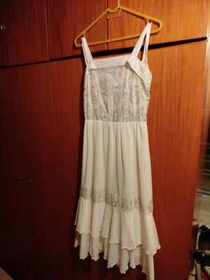 Vintage dress 1983 size 38-40 with elastic waist like new