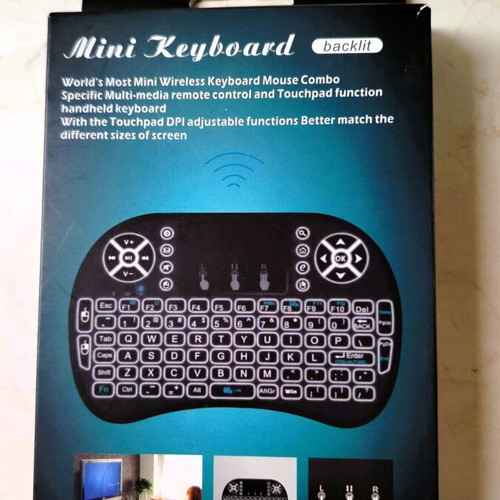 Mini wireless keyboard with touchpad and backlight new