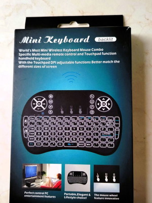 Mini wireless keyboard with touchpad and backlight new