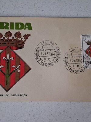 Spain 1964 First Day Cover Escudo de Lérida new condition