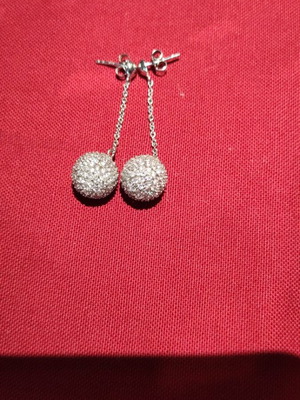 Silver 925 earrings like new, 8.4g