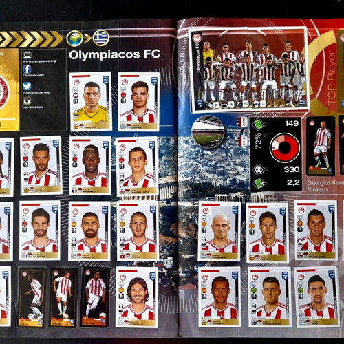 Fifa 365 2016 sticker album with Olympiacos, Serbian edition