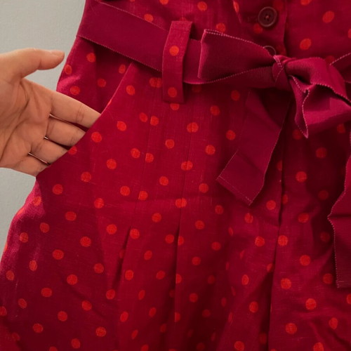 Sonia Rykiel polka dot shorts like new, size L, red pink