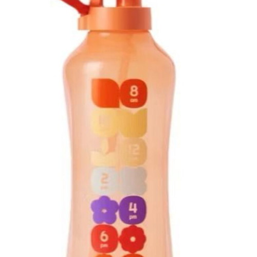 AquaVibe 1.2 l bottle new with straw and hydration markers