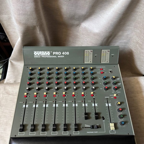 Outline PRO 408 MK2 Vintage DJ Mixer like new, disco professional