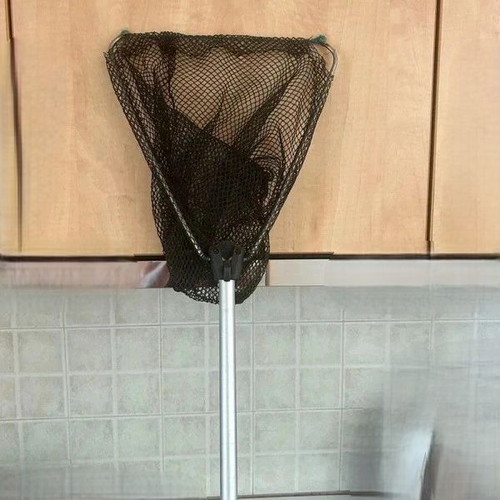 Aluminum Telescopic Fishing Net Like New, Metal Handle 1.40m