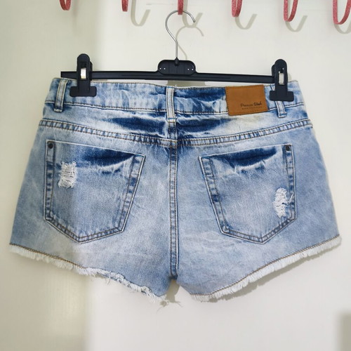 Zara Trafaluc low-rise denim shorts like new, size 36, blue