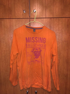 Zara blouse used, orange, size 13-14 years