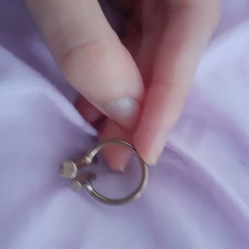 Ring in rose gold with adjustable size like new