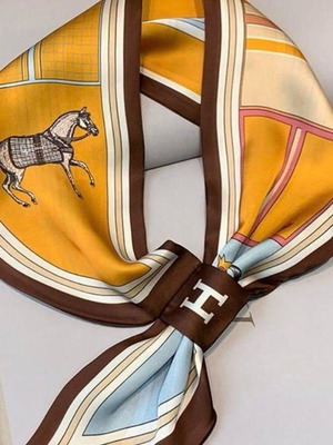 Silk scarf like new, multicolored