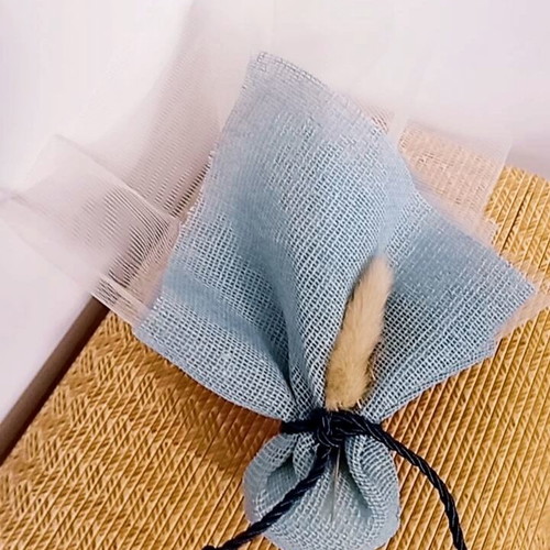 Boho handmade bombonieres made to order with gauze tulle