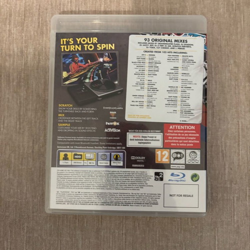 DJ Hero PlayStation 3 European used complete