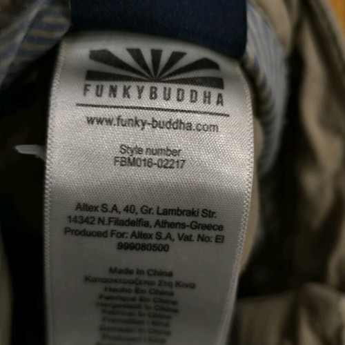 Men's fabric pants Funky Buddha No 30 like new, beige