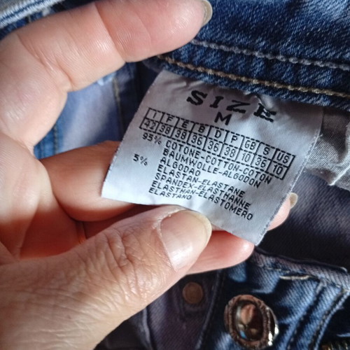 Miss BonBon women's jeans pants used, size M/38, blue
