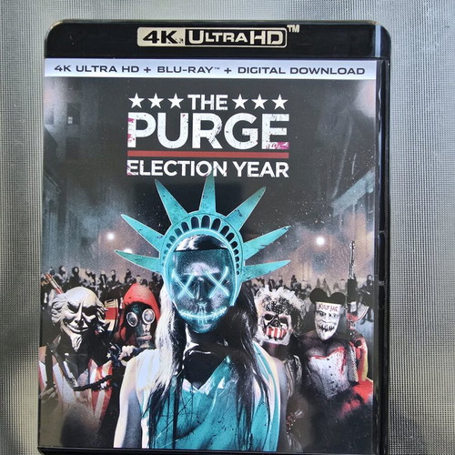 The Purge 3 Election Year Blu-Ray like new with Greek subtitles 4k