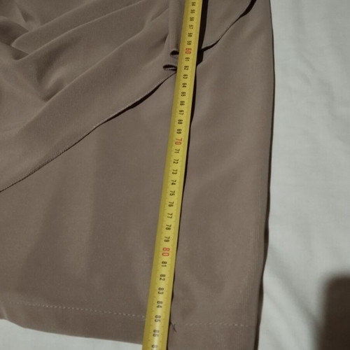 Dress beige sleeveless elastic like new, size M