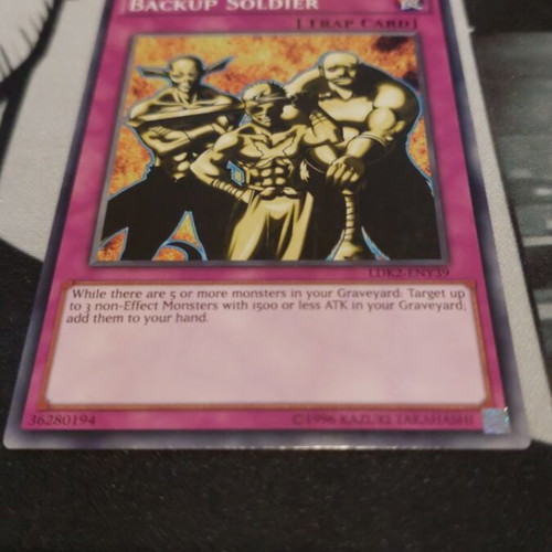 Backup Soldier Trap Card used